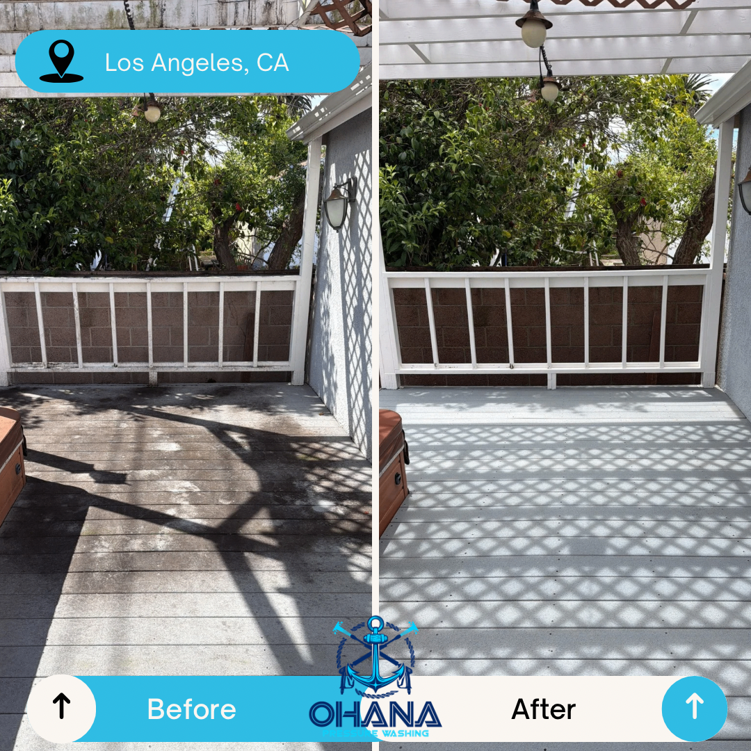 South Bay deck cleaning